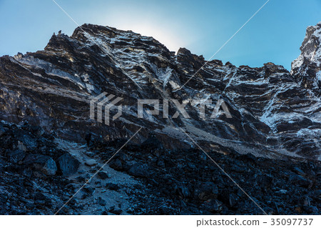 Snowy mountains of the Himalayas Snowy mountains of the Himalayas 35097737