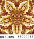 Colorful watercolor mandala. Oriental vintage 35099438