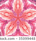 Colorful watercolor mandala. Oriental vintage 35099448