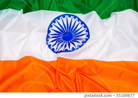 The Flag Of The Republic Of India.  35100677