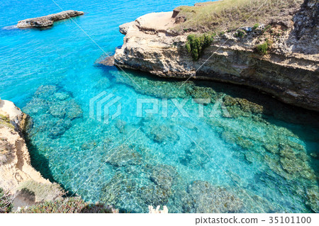 Grotta dello Mbruficu, Salento sea coast, Italy 35101100
