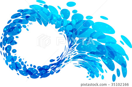 Water splash circle isolated on white background Water splash circle isolated on white background 35102166