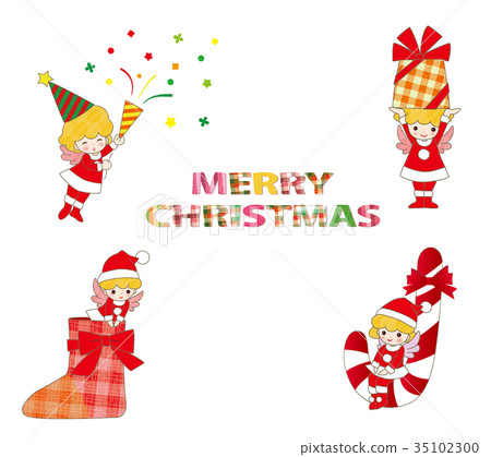 Christmas angel fairy santa claus girl Christmas angel fairy santa claus girl 35102300