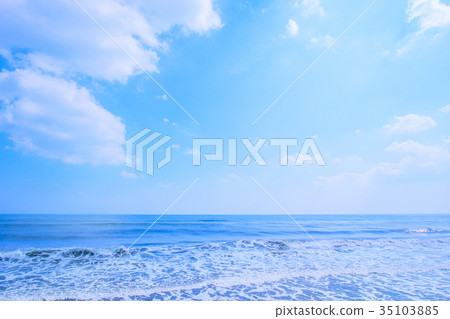 Clouds, sea and waves Ichinomiyacho coast Chosei village coast Clouds, sea and waves Ichinomiyacho coast Chosei village coast 35103885
