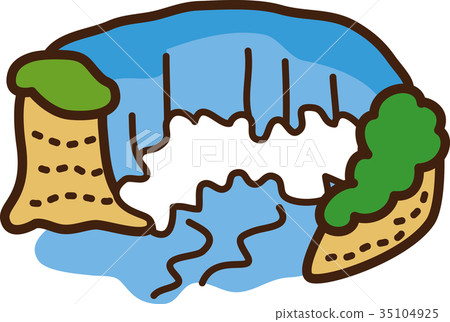 World Illustration Map Niagara Falls World Illustration Map Niagara Falls 35104925