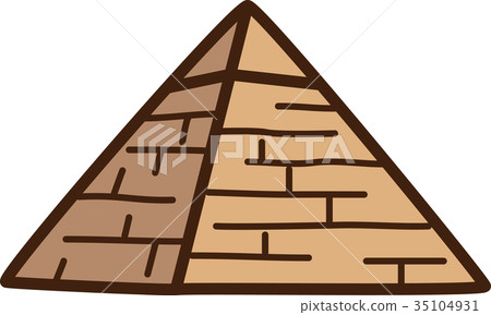 世界例證地圖金字塔 35104931