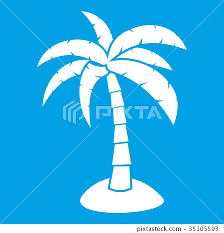 Palm icon white 35105593