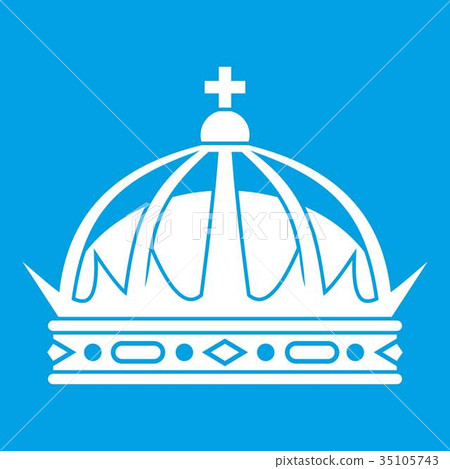 Crown icon white Crown icon white 35105743