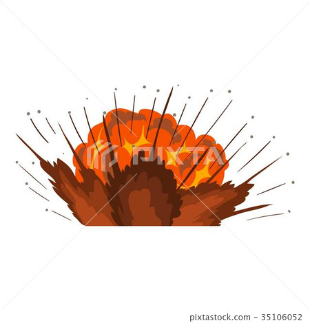 Power explosion icon, cartoon style 35106052