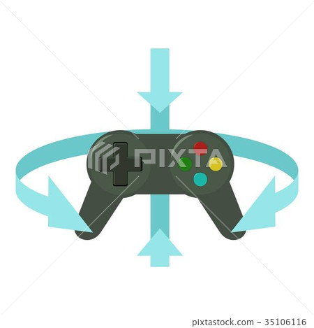 Joystick icon, cartoon style 35106116