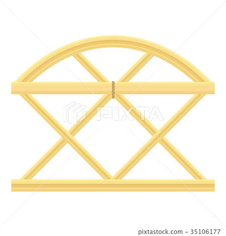 Trellis fence icon, cartoon style Trellis fence icon, cartoon style 35106177