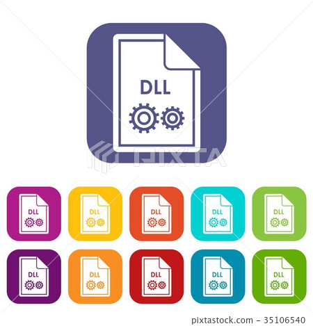 File DLL icons set - Stock Illustration [35106540] - PIXTA