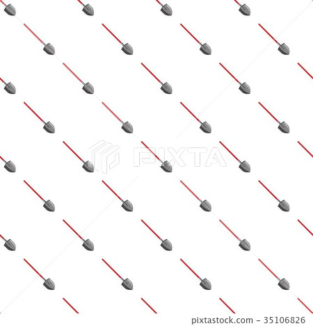 Shovel with red handle pattern 35106826