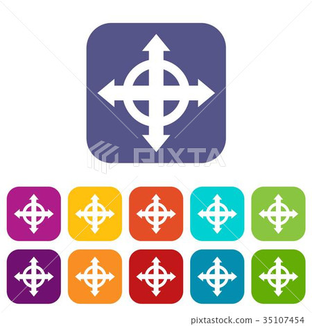 Arrows target icons set - Stock Illustration [35107454] - PIXTA
