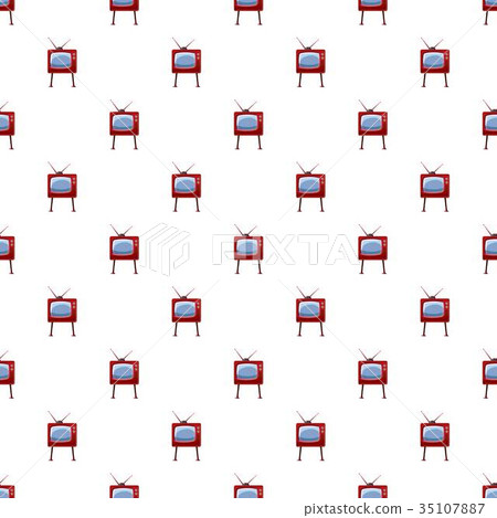 Retro TV pattern 35107887