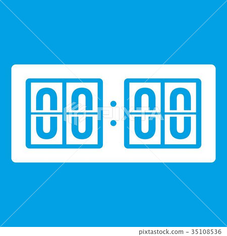 Scoreboard icon white Scoreboard icon white 35108536
