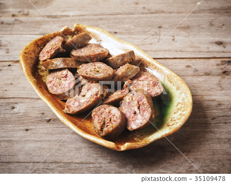 Soondae sausage Korean food 35109478