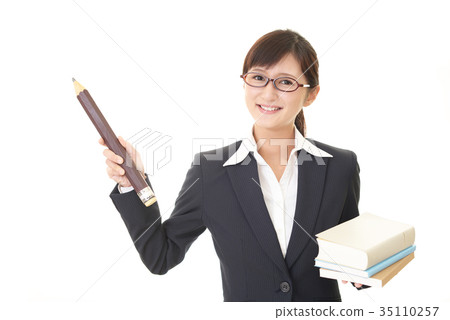 Smiling female teacher 35110257