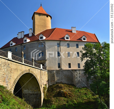Gothic castle Veveri.Brno dam.Czech Republic Gothic castle Veveri.Brno dam.Czech Republic 35110492