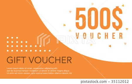 Gift voucher style flat design 35112012