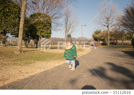 little child, toddler, a walk 35112616