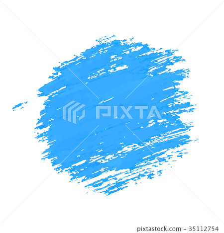 Blue ink round brush strokes. Backdrop for your Blue ink round brush strokes. Backdrop for your 35112754