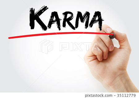 Hand writing Karma Hand writing Karma 35112779
