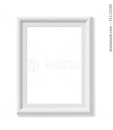 White picture frame. Portrait orientation White picture frame. Portrait orientation 35113200
