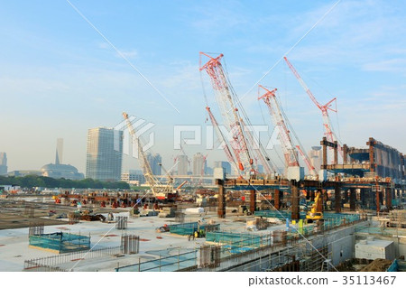 Large scale construction site Large scale construction site 35113467