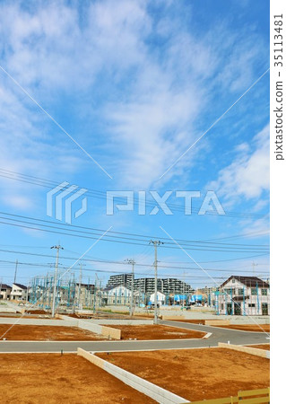 Planned construction site for the blue sky 35113481
