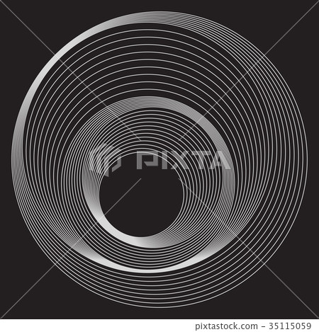 Rounds pattern with lines-插圖素材 [35115059] - PIXTA圖庫