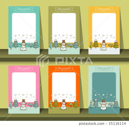 merry christmas and happy new year card   35116114
