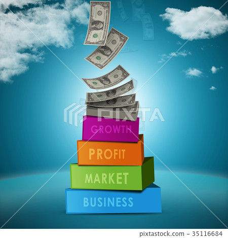 pile of US federal reserve notes 35116684