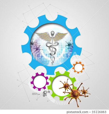 caduceus medical symbol 35116863