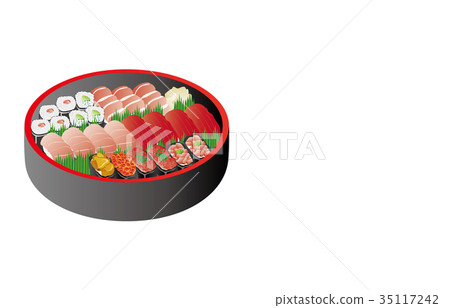 Sushi crab small tuna 35117242