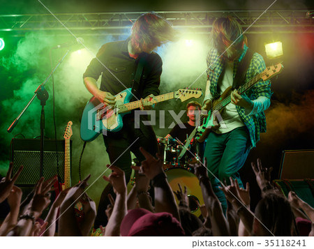 Rock concert at the club. 35118241