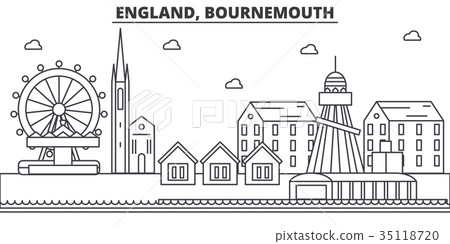 England, Bournemouth architecture line skyline 35118720