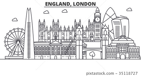 England, London architecture line skyline 35118727