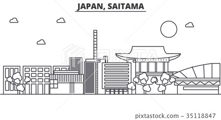 Japan, Saitama architecture line skyline 35118847