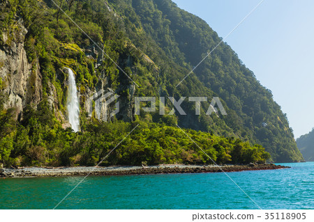 New Zealand Fiordland National Park Milford Sound Fairy Falls 35118905