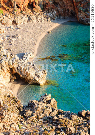 Sea bay in Zingaro Park, Sicily, Italy 35119650