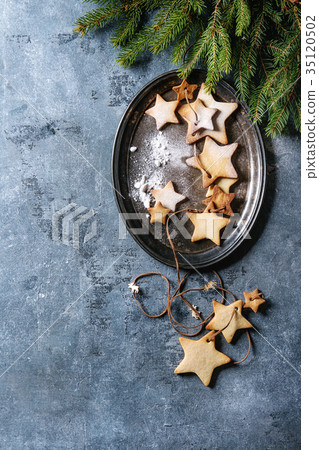 Christmas star shape sugar cookies Christmas star shape sugar cookies 35120502