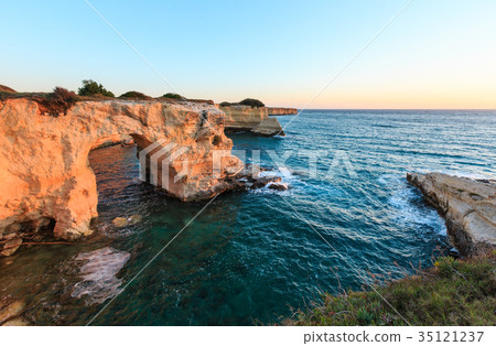 Surise Faraglioni at Torre Sant Andrea, Italy 35121237