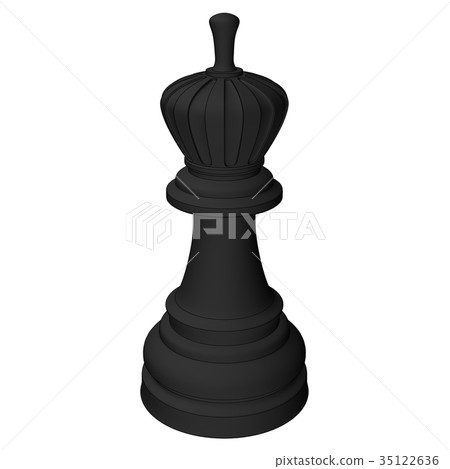 isolated chess piece 3d illustration isolated chess piece 3d illustration 35122636