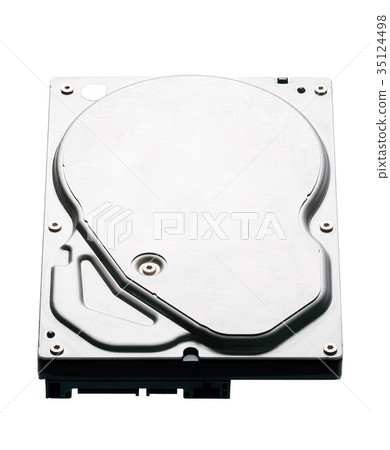 Hard disk on white background. 35124498