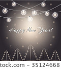 New Year's lights 35124668