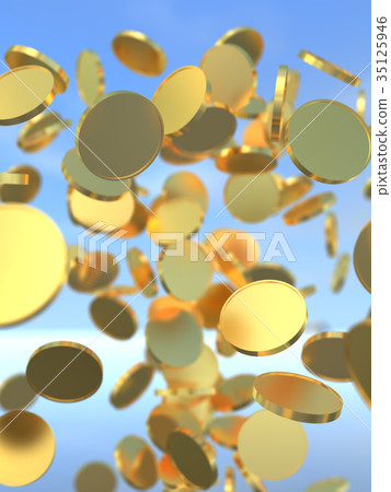 Fountain of gold coins (euro) Fountain of gold coins (euro) 35125946