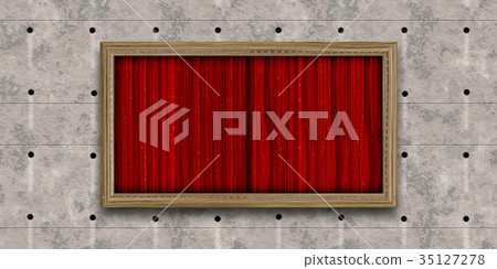 Bright and detailed wood frame sign on concrete wall material background, front view (seamless connection, high resolution 3D CG rendering ∕ coloring illustration) Bright and detailed wood frame sign on concrete wall material background, front view (seamless connection, high resolution 3D CG rendering ∕ coloring illustration) 35127278