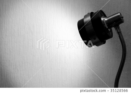 Copy space illuminated by lights Monochrome a A bright area Left space 35128566