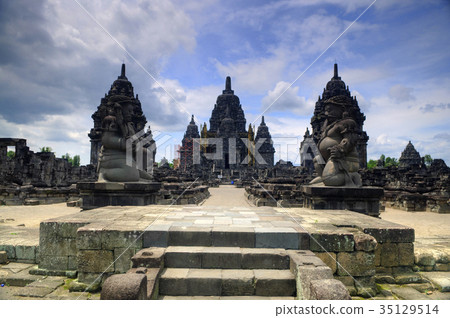 Hindu temple at Prambanan Hindu temple at Prambanan 35129514